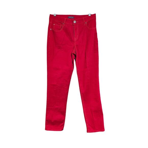 Bandalino Missy Red Jeans Size 8 (8) - Picture 1 of 2